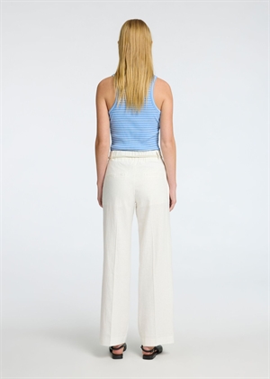 Anna o-neck tank top Cornflower Blue/Snowwhite Selected Femme